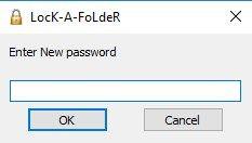 Ввод пароля для папки