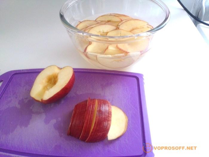 Подготовка яблок для десерта