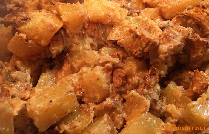 Картошка с лисичками - рецепт