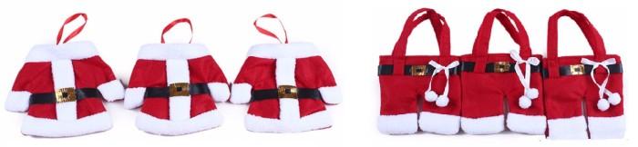 Карманы в виде шубы и штанов Санта Клауса