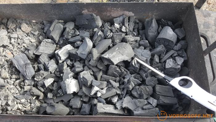 Качественный уголь в мангале