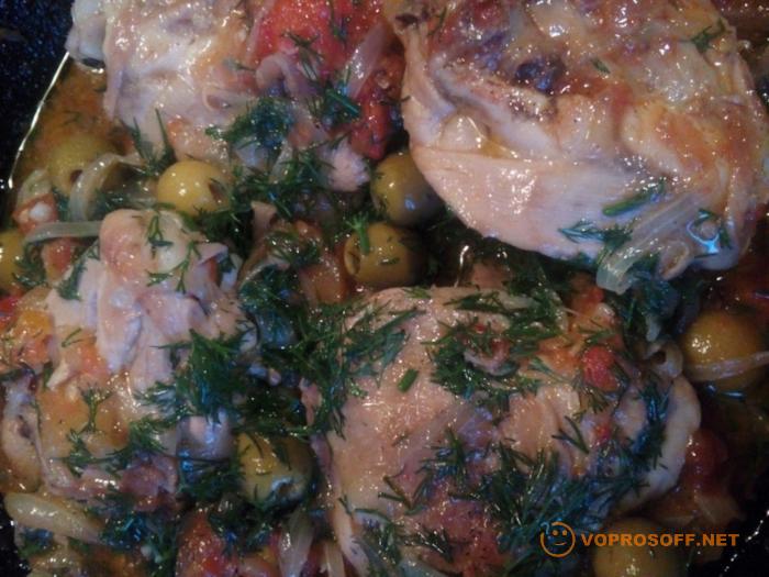 Курица по итальянски с томатами